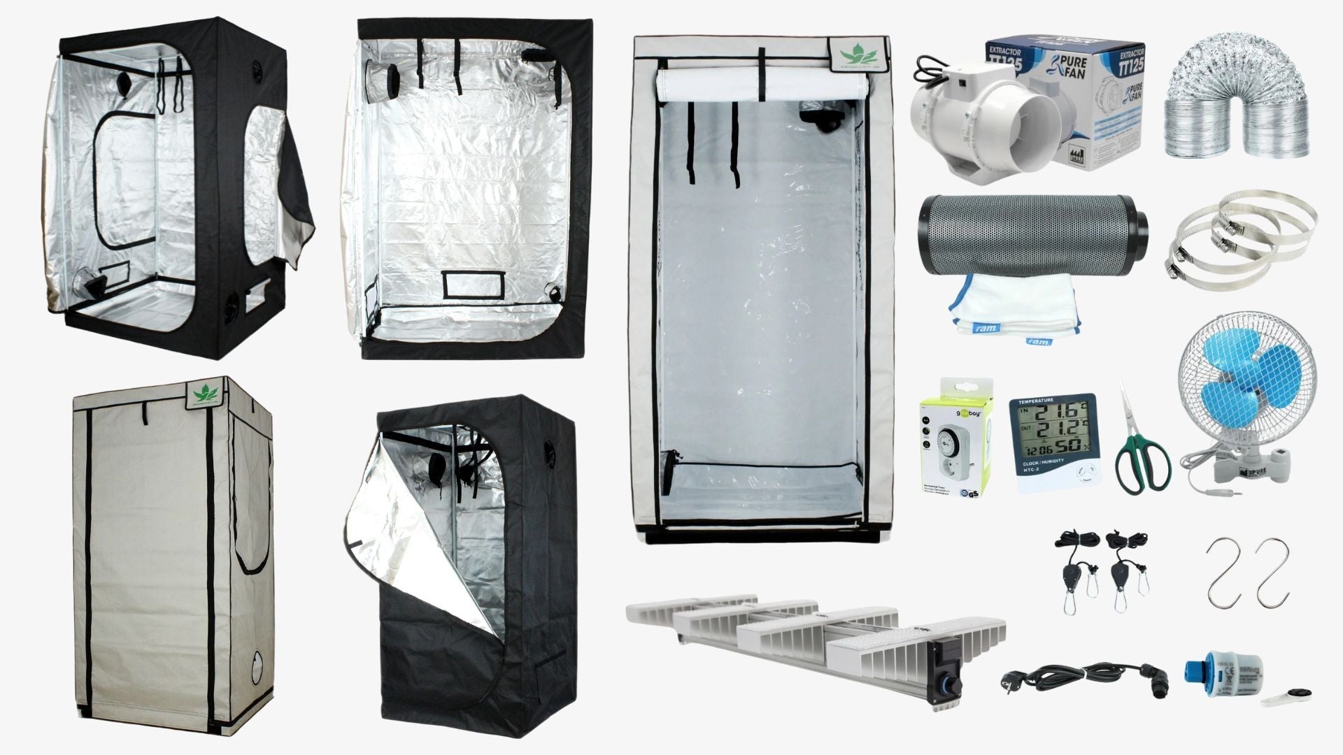 3 Pflanzen Growbox Komplettset und Growbox