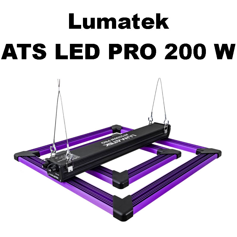 Growbox Komplettset 80x80 cm Lumatek ATS LED Pro 200 Watt
