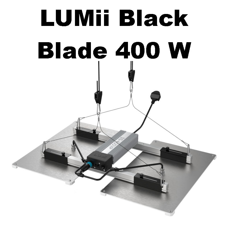Growbox Komplettset 80x80 cm Lumii Black Blade 400 Watt