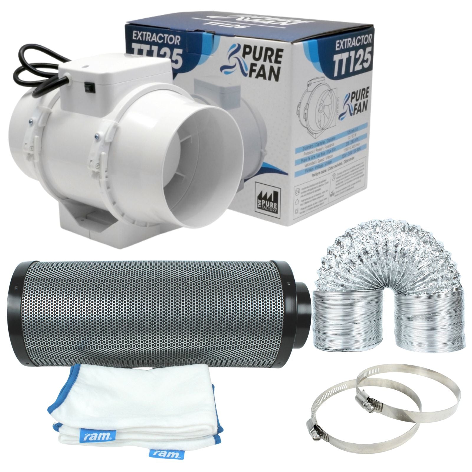 Abluft Set 125 mm