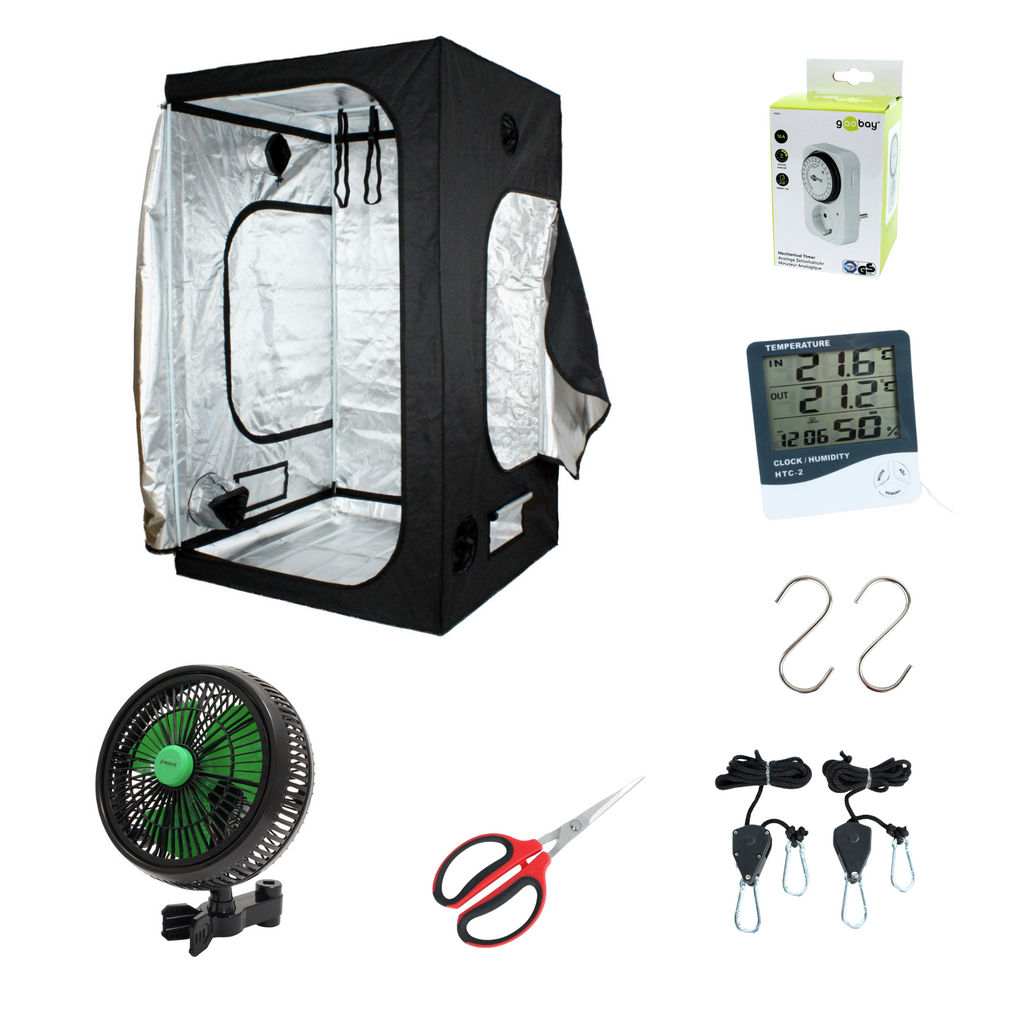 Growbox Komplettset 120x120x200 cm
