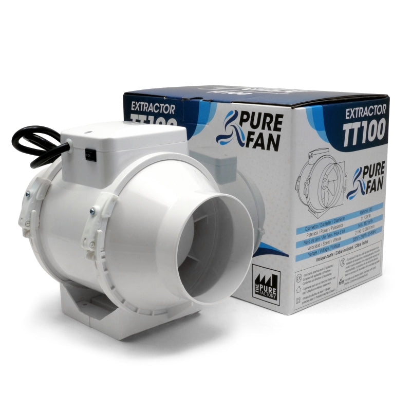 Rohrventilator 100 mm Flansch Pure Factory